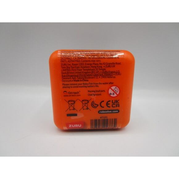 Zuru Robo Alive Robo Fish Orange Yellow Tail Water Activated Swim Color Changing - Picture 3 of 3